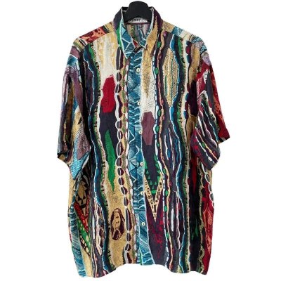 画像1: 90s イタリア製 COOGI SILK S/S SHIRT