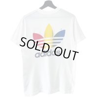 80s adidas RAINBOW LOGO TEE SHIRT