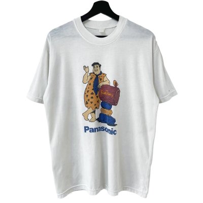 画像1: 90s PANASONIC FLINTSTONE 企業 TEE SHIRT