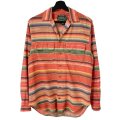80s POLO COUNTRY　RALPH LAUREN NATIVE BORDER LOOP COLLAR L/S SHIRT
