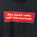 画像2: 90s USA製 LAKE STREET SHIRT My next wife will be normal MASSEGE TEE SHIRT (2)