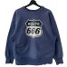 画像1: 90s SEXPERIENCE ROUTE 666 REVERSE WEAVE TYPE SWEAT SHIRT (1)