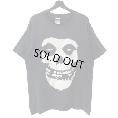 画像1: 00s MISFITS SKULL FACE BAND TEE SHIRT