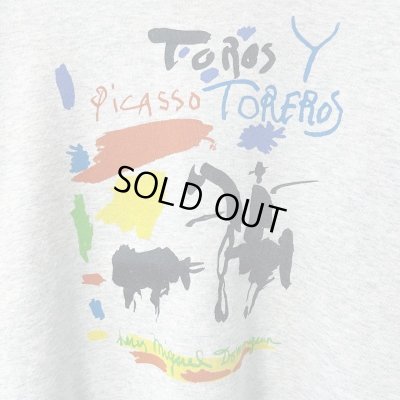 画像2: 90s USA製　PICASSO TOROS Y TOREROS BOOK COVER ART SWEAT SHIRT