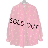 90s THE GREAT PLAINS 総柄 CORDUROY L/S SHIRT