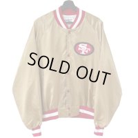 90s USA製　CHALK LINE SANFRANCISCO 49ers STUDIUM JACKET