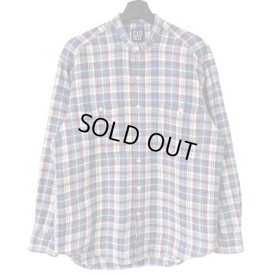 画像1: 90s OLD GAP STAND COLLAR L/S SHIRT