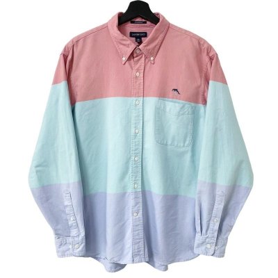 画像1: 00s LAND'S END MULCH COLOR L/S SHIRT