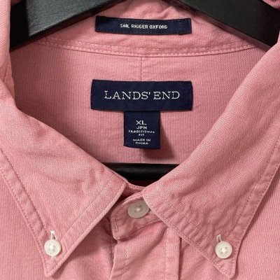 画像4: 00s LAND'S END MULCH COLOR L/S SHIRT