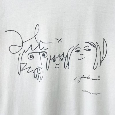 画像2: 80s USA製 JOHN LENNON 蛇雲玲音 TEE SHIRT