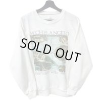 90s イタリア製 MICHELANGELO ART SWEAT SHIRT