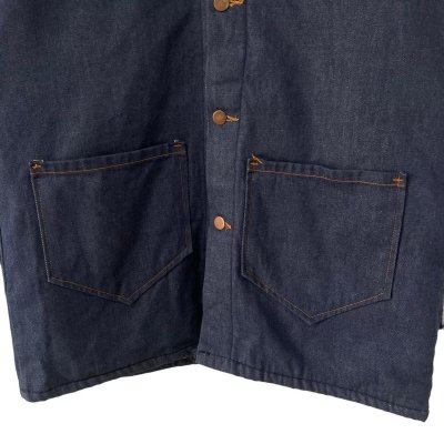 画像3: 70s USA製 UNKNOWN HAND MADE DENIM CHORE JACKET