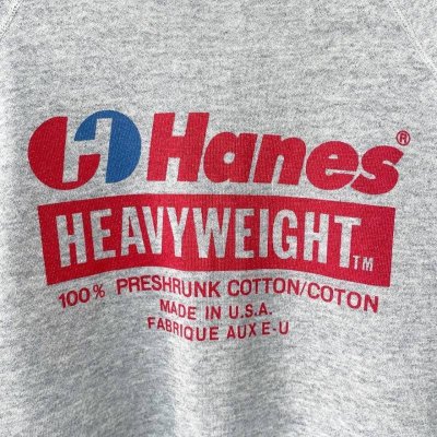 画像2: 80s~90s USA製 HANES LOGO SWEAT