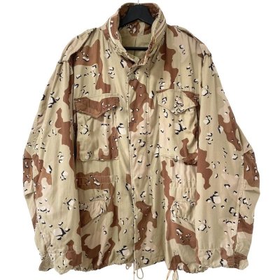 画像1: 80s USA製 US ARMY "CHOCOLATE CHIP CAMO" M-65 FIELD JACKET