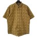 画像1: 90s OLD STUSSY MONOGRAM S/S SHIRT (1)