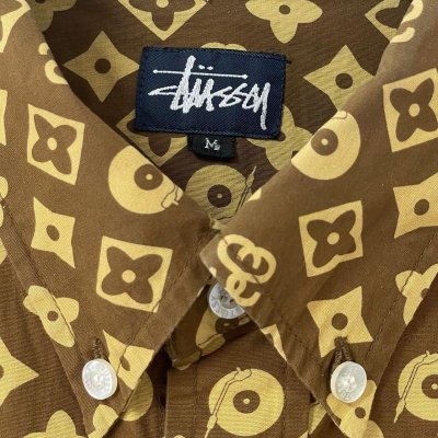 画像5: 90s OLD STUSSY MONOGRAM S/S SHIRT