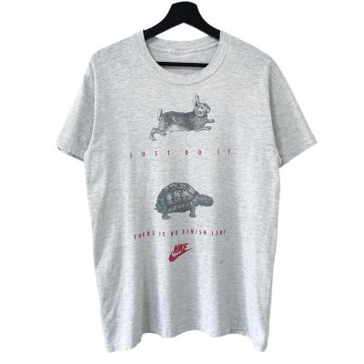 画像1: 90s USA製 NIKE うさぎと亀 TEE SHIRT