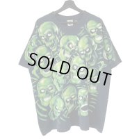 01s LIQUID BLUE SKULL TEE SHIRT