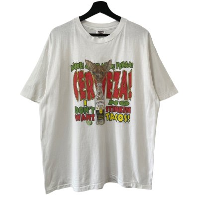 画像1: 90s CHIHUAHUA CORONA EXTRA PARODY DOG ART TEE SHIRT