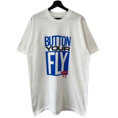 画像1: 90s USA製 LEVI’S BUTTON YOUR FLY TEE SHIRT