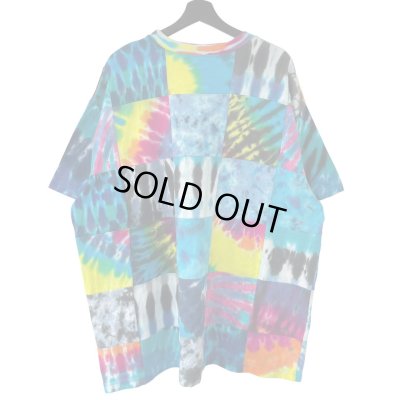画像2: 90s USA製 EYE DYE TIE DYE PATCH WORK TEE SHIRT