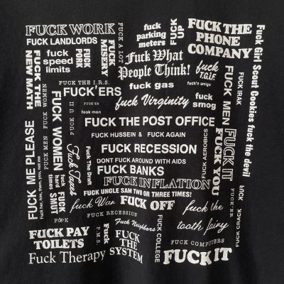 画像2: 00s FUCK MASSEGETEE SHIRT