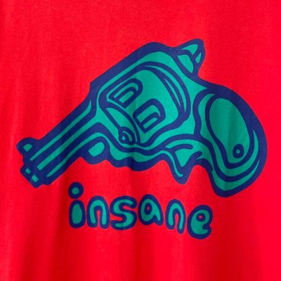 画像2: 90s INSANE PISTOL TEE SHIRT