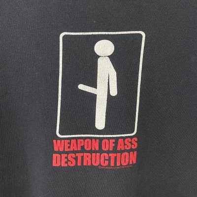 画像2: 00s WEAPON OF ASS DESTRUCTION TEE SHIRT