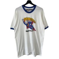 70s USA製  SHAKE SPEAR SUPERMAN PARODY RINGER TEE SHIRT