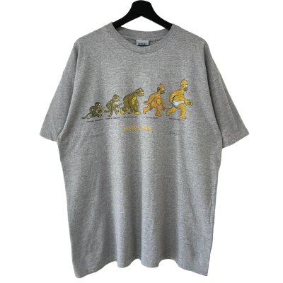 画像1: 90s USA製 THE SIMPSONS 人類の進化過程 TEE SHIRT