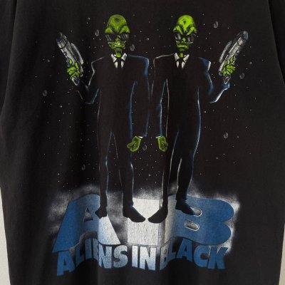 画像2: 90s USA製 ALIEN MEN IN BLACK PARODY TEE SHIRT