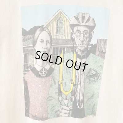 画像2: 90s USA製 PRIMAL WEAR AMERICAN GOTHIC PARODY ART TEE SHIRT