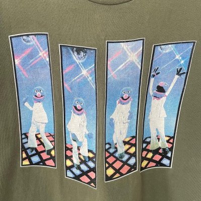 画像2: 90s USA製 SESAME STREET SATURDAY NIGHT FEVER PARODY TEE SHIRT