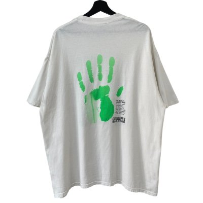 画像1: 00s ROBERT WADLOW GUINESS WORLD RECORDS THE WORLD'S LARGEST HAND TEE SHIRT