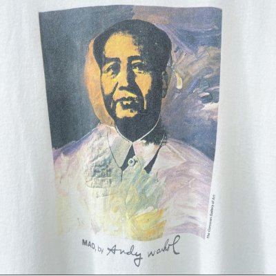 画像2: 90s USA製 ANDY WARHOL MAO TEE SHIRT