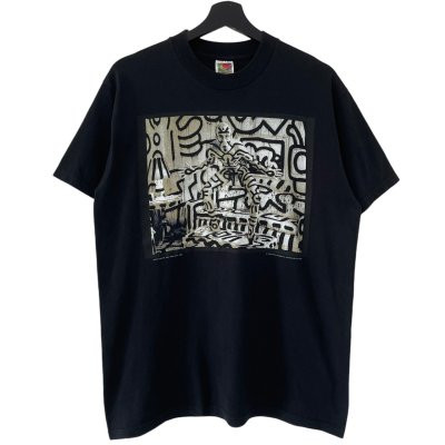 画像1: 90s USA製 ANNIE LEIBOVITZ KEITH HARING PHOTO TEE SHIRT