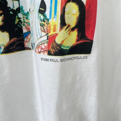 画像3: 90s PAUL GIOVANOPOULOS MONA LISA TEE SHIRT