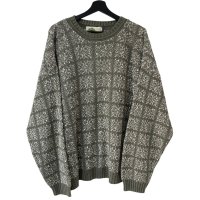 90s USA製 TIMBER TRAIL COTTON KNIT SWEATER