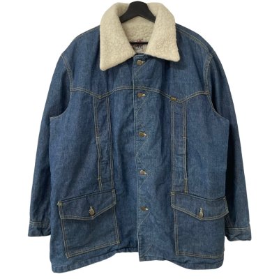 画像1: 70s USA製 LEE STORM RIDER DENIM BOA JACKET