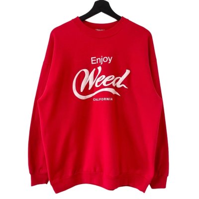 画像1: 00s Enjoy Weed COCA COLA PARODY SWEATSHIRT