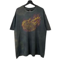 00s HARLEY DAVIDSON FLAME LOGO ''BORO'' TEE SHIRT