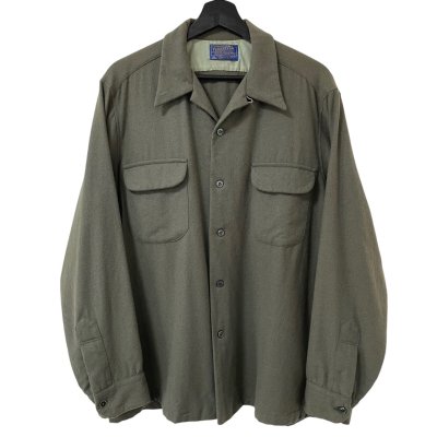 画像1: 70s USA製 PENDLETON BOARD L/S SHIRT