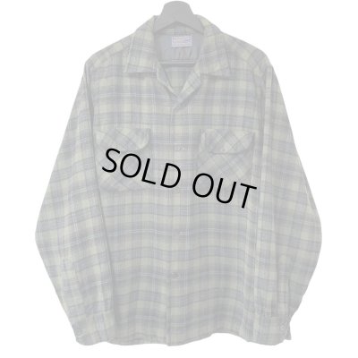 画像1: 50s USA製 PENDLETON BOARD L/S SHIRT