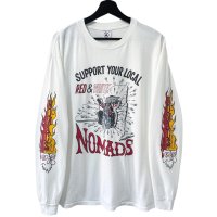 90s HELLS ANGELES NEW YORK SUPPORT L/S TEE SHIRT