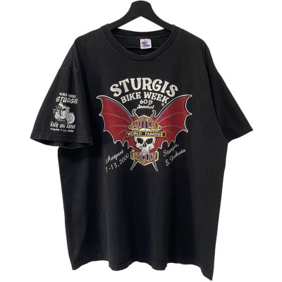 画像1: 2000s USA製 STURGIS BIKE WEEK ''SKULL WING'' TEE SHIRT