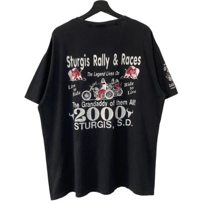 画像2: 2000s USA製 STURGIS BIKE WEEK ''SKULL WING'' TEE SHIRT