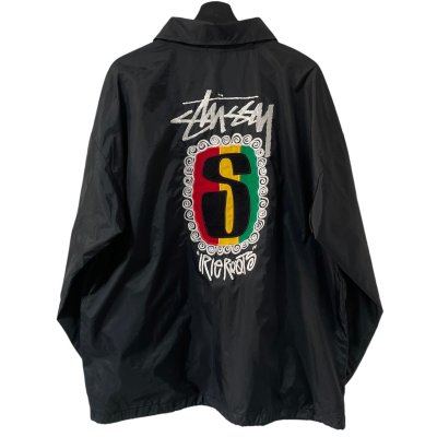 画像1: 90s BOOTLEG OLD STUSSY COACH JACKET