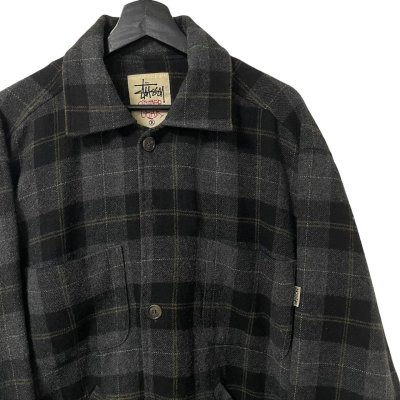 画像2: 90s USA製 OLD STUSSY WOOL JACKET