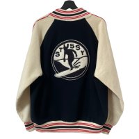 90s USA製 OLD STUSSY ''SURFING CLUB'' VARSITY JACKET