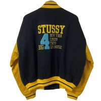 90s USA製 OLD STUSSY ''BIG 4'' VARSITY JACKET